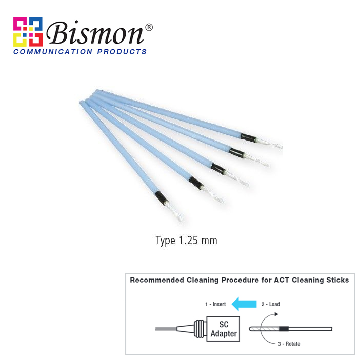 Cletop-Stick-Type-1-25mm-5-pcs-pack-แท่งทำความสะอาด-LC-MU-Adaptor